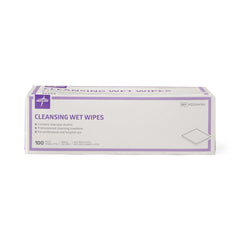 Medline Cleansing Wet Wipes - Alcohol-Based Sanitizing Wipes, 5 x 7 Inch