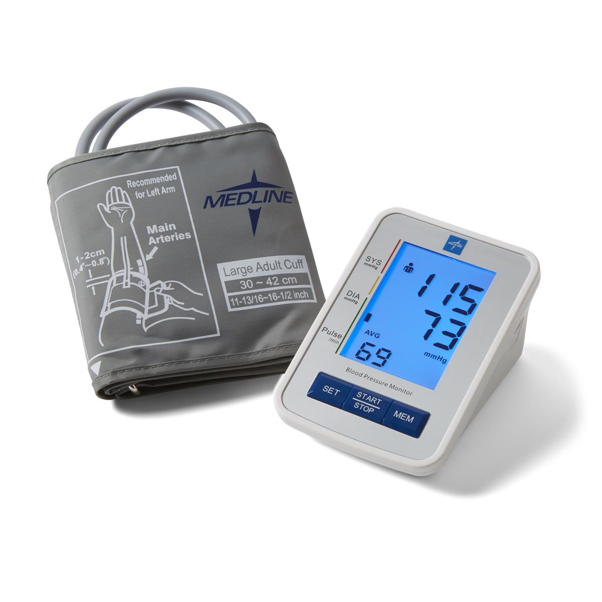 Medline Talking Digital Blood Pressure Monitor with Bilingual Voice - MDS4001LAT