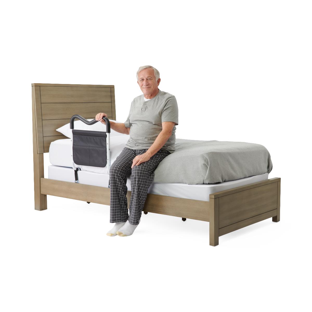 Bed Assist Bar with M-Shaped Handle - Safety Rail for Elderly & Mobility Support