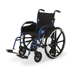 Medline Hybrid 2 Transport Wheelchair - Convertible Mobility Chair with 300 lb Capacity
