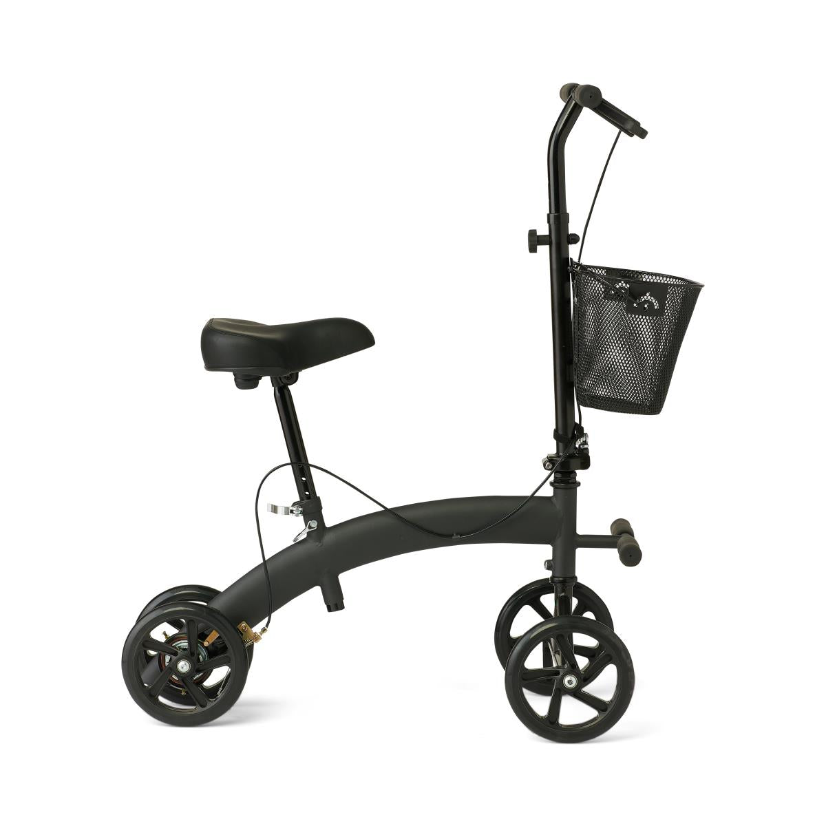 Medline Manual Seated Knee Walker - Adjustable Height Mobility Scooter for Lower Leg Injury Recovery
