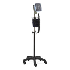 Mobile Aneroid Blood Pressure Monitor with Stand, Basket, and Adult Cuff - Professional Grade Sphygmomanometer