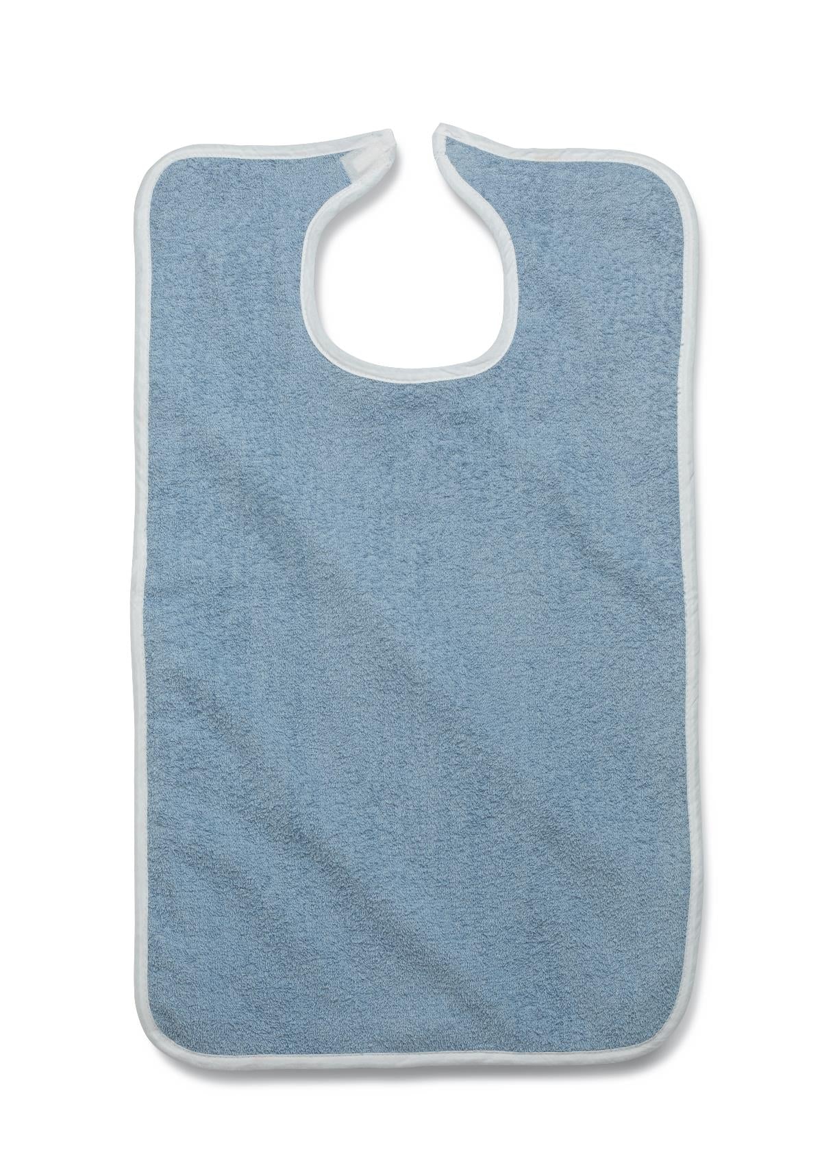 Premium Adult Terry Cloth Bib with Adjustable Hook and Loop Closure - Heavy Duty Spill Protection