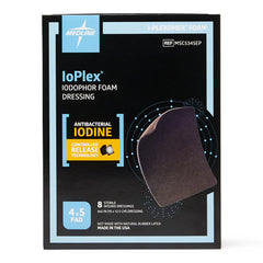 IoPlex Iodophor Foam Dressing - Advanced Antimicrobial Wound Care with Controlled-Release Iodine Technology