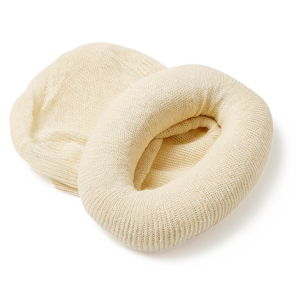 Medline Sterile Single-Ply Stockinettes - 100% Unbleached Cotton - Rib-Knit Surgical Barrier Protection