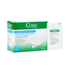 Medline Curad Sterile Nonadherent Pads - Absorbent Wound Care Dressing with Perforated Film