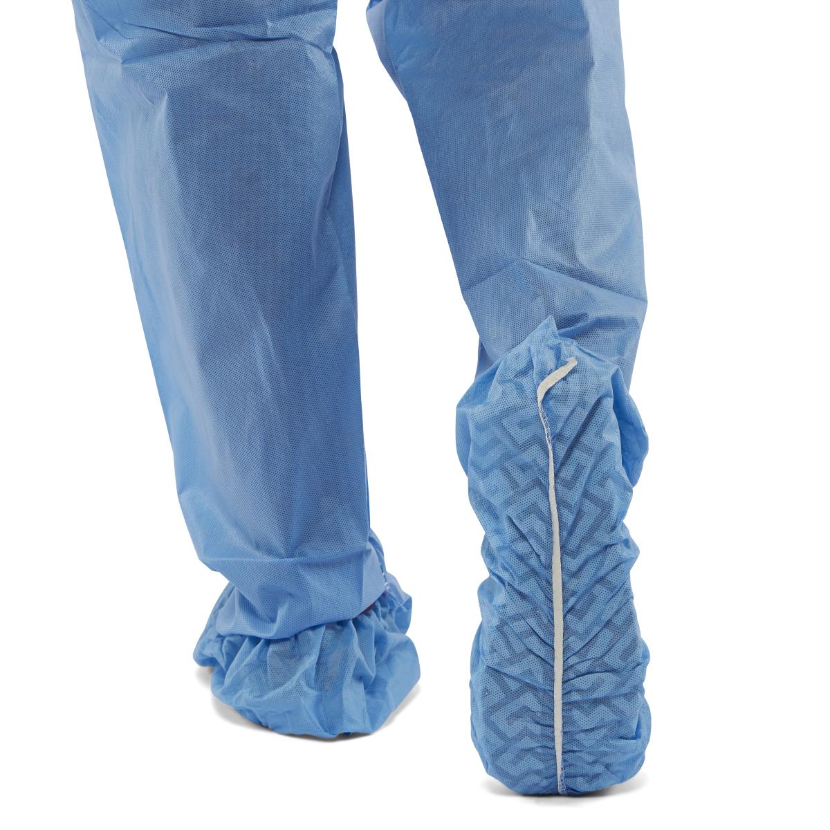 Medline Nonskid Multilayer Shoe Covers - Anti-Slip Disposable Boot Covers with Tread