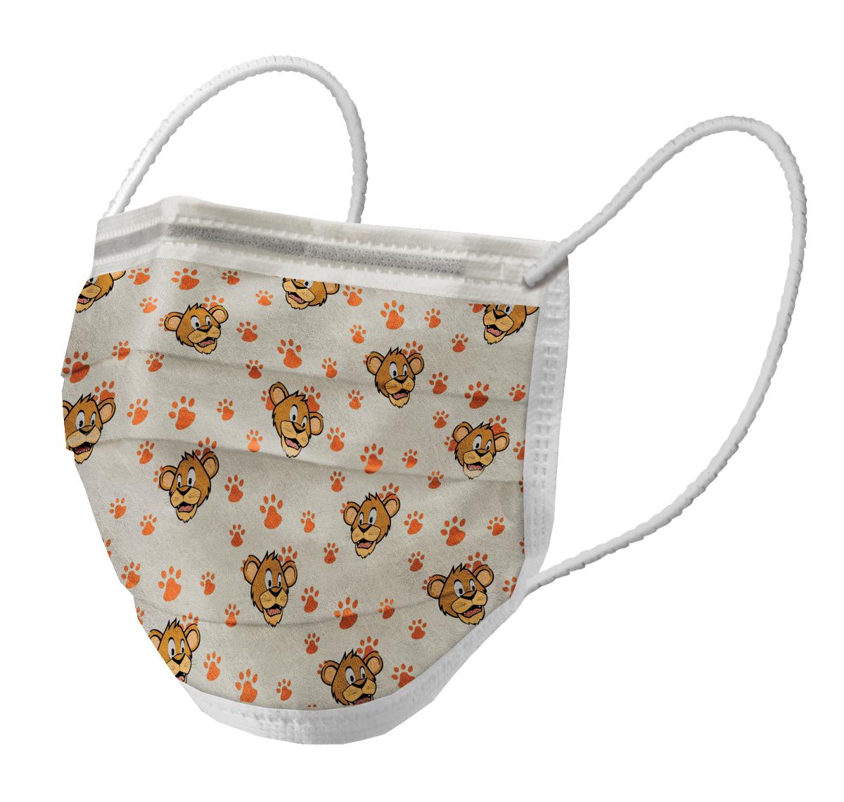 Adult Procedure Face Mask with Pediatric Buddy Print - 3-Ply Disposable Medical Masks with Ear Loops