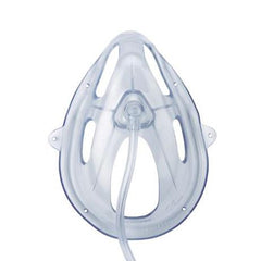 Medline OxyMask Adult Plus Oxygen Mask with 7' Tubing - Open Design, 24-90% FiO2, 1-15+ L/min