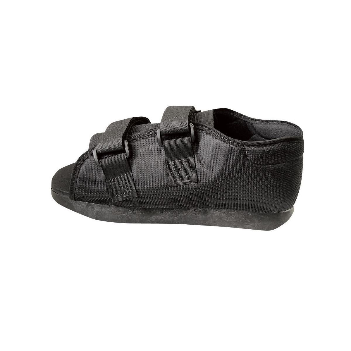 Semi-Rigid Post-Op Shoes - Open Toe Recovery Footwear with Rocker Sole, Hook & Loop Closure