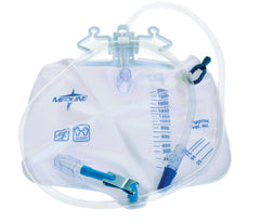 Medline Urinary Drain Bag 2000mL with Antireflux Tower and Metal Clamp | DYND15203