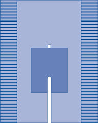 Sterile Split Surgical Drape with Adhesive - SMS Fabric, 77" x 108", High Barrier Protection