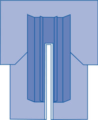 Sterile Cardiovascular Split Surgical Drape - 110" x 137" SMS Fabric with Reinforced Protection