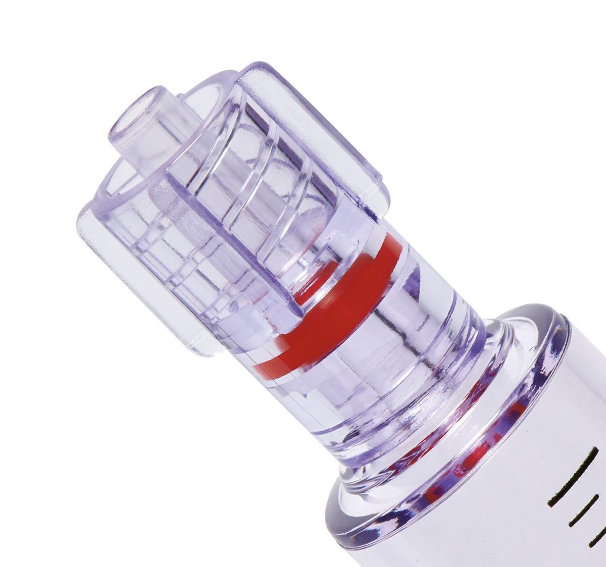 Medline Control Syringe 12mL with Luer-Lock Tip - Thumb Ring Style (Case of 10)