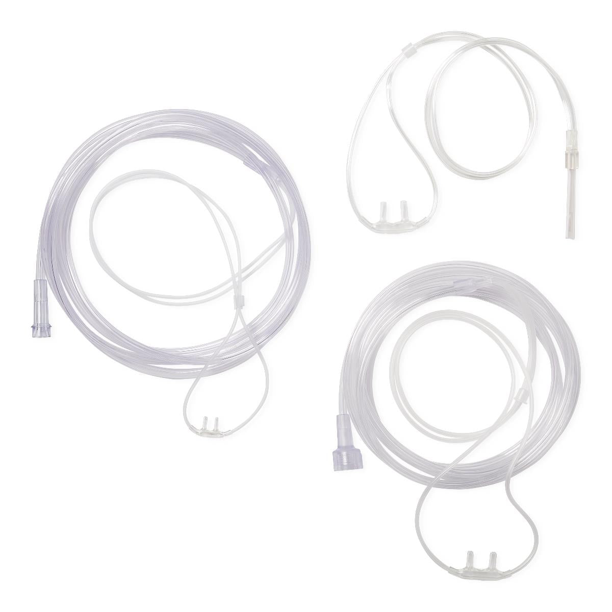 Medline Soft Touch Nasal Oxygen Cannula - Curved Non-Flared Prongs for Long-Term Oxygen Therapy