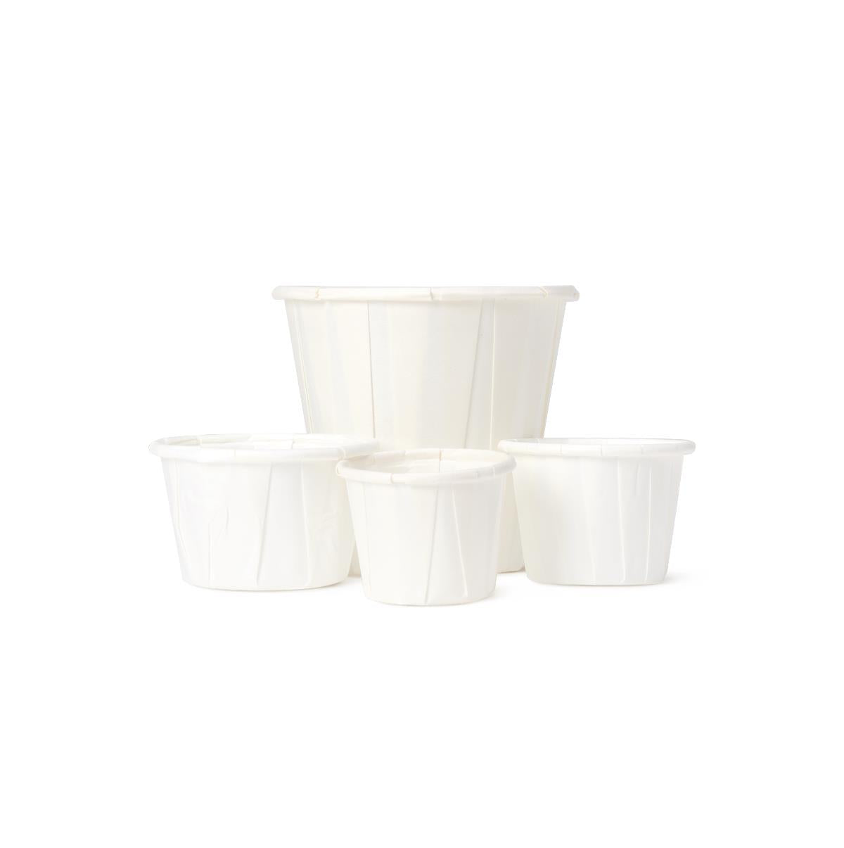 Disposable Paper Souffle Cups - Medical Grade Medication Distribution & Portion Control (0.5oz - 3.5oz)