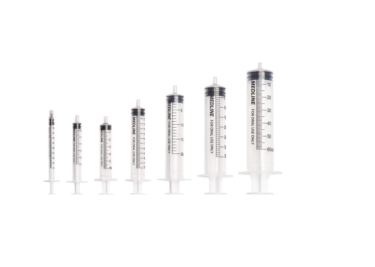 Clear Oral Syringes - Precision Medication Dispensing (1ml-60ml) | Medline