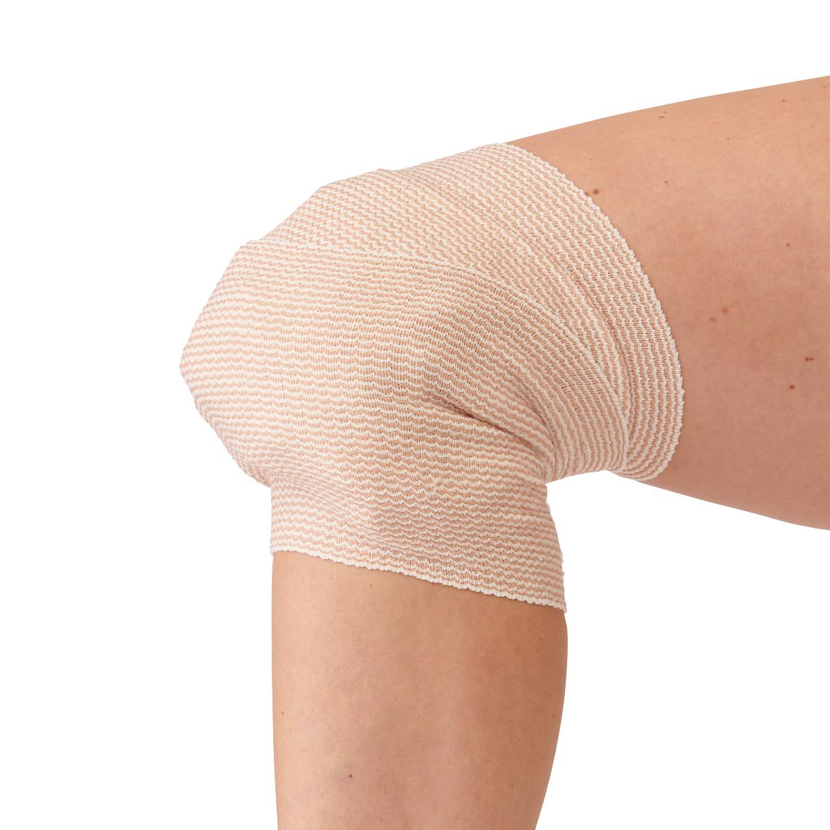 Compress Holders for Hot and Cold Therapy Packs - Elastic Bandage Style with Pouch - Beige - Case of 24