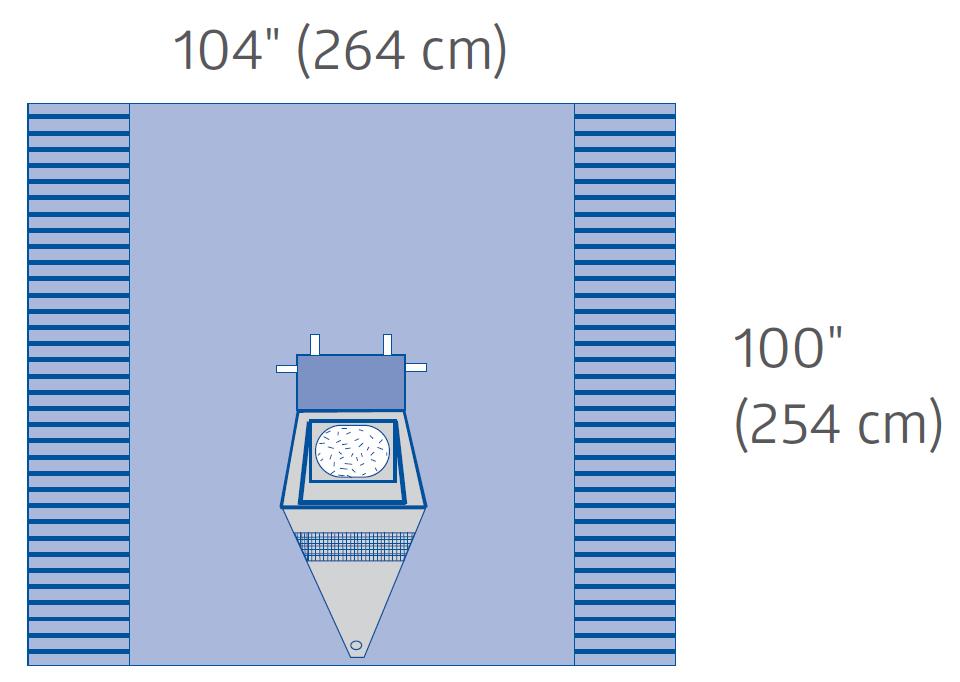 Medline Ultragard Craniotomy Drape with Drawstring - DYNJP10001UGD (Case of 8)