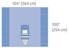 Medline Ultragard Craniotomy Drape with Drawstring - DYNJP10001UGD (Case of 8)