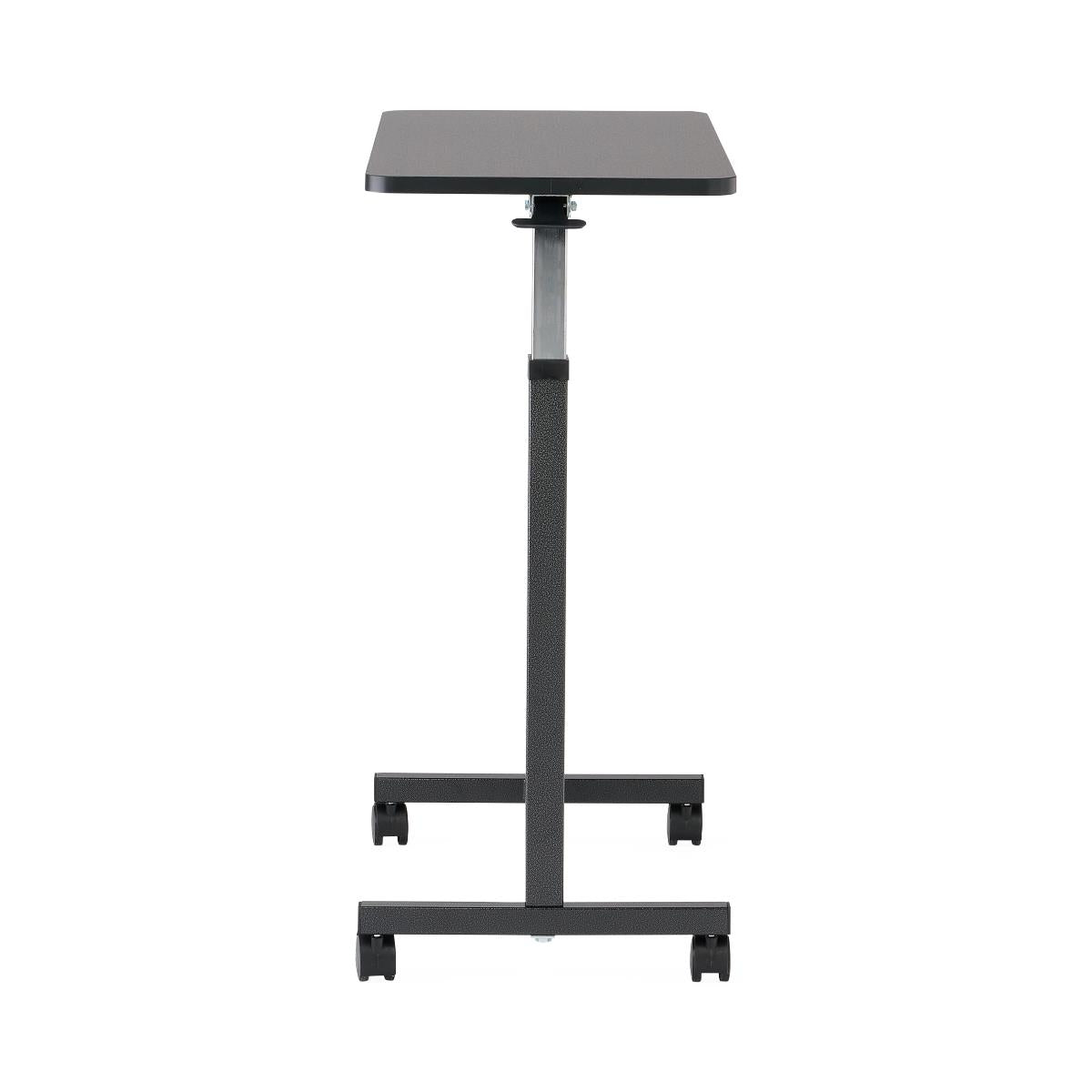 Medical Overbed Table - Height Adjustable Hospital Bedside Table with Tilting Top & Locking Casters