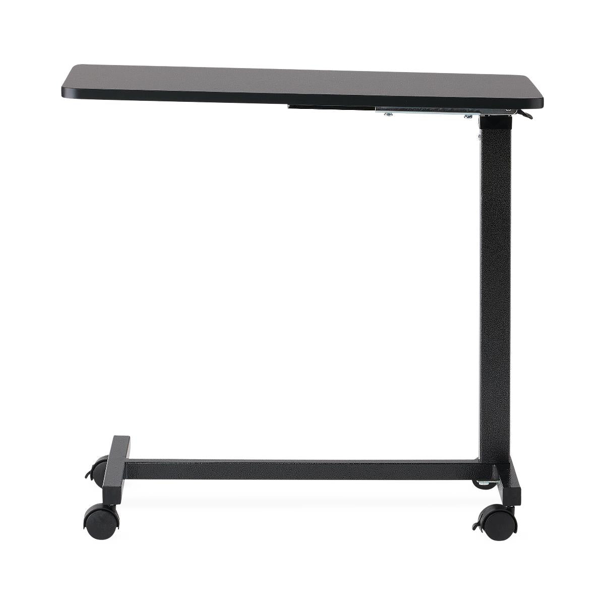Medical Overbed Table - Height Adjustable Hospital Bedside Table with Tilting Top & Locking Casters