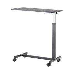 Medical Overbed Table - Height Adjustable Hospital Bedside Table with Tilting Top & Locking Casters