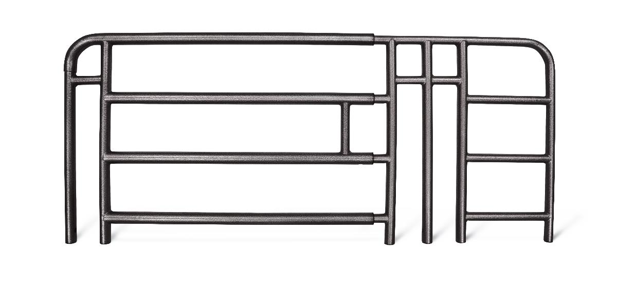 Medline Full Rail for Homecare Beds - Adjustable Safety Bed Rails (Pair of 2)