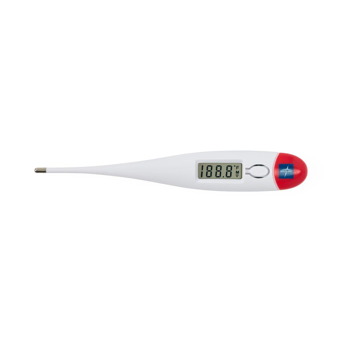 Professional 30-Second Digital Rectal Thermometer with LCD Display & 20 Probe Covers - Clinical Grade
