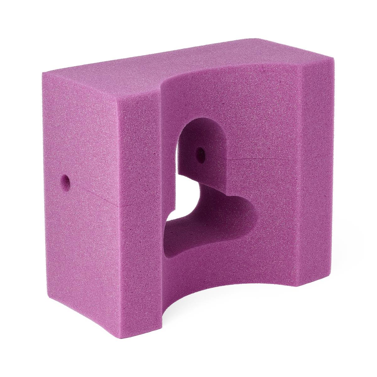 Medline Disposable Foam Head Positioner 4.5" High, 9"x8" Base - Raspberry (Case of 24)