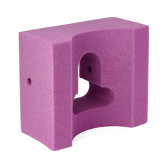 Medline Disposable Foam Head Positioner 4.5" High, 9"x8" Base - Raspberry (Case of 24)