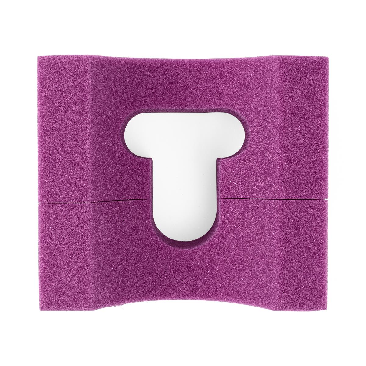 Medline Disposable Foam Head Positioner 4.5" High, 9"x8" Base - Raspberry (Case of 24)