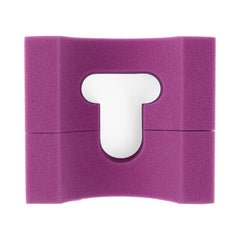 Medline Disposable Foam Head Positioner 4.5" High, 9"x8" Base - Raspberry (Case of 24)
