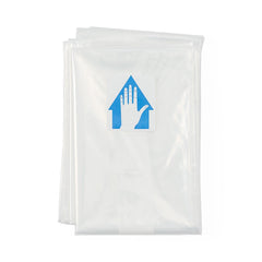 Medline Full-Size C-Arm Surgical Drape - Disposable Clear Poly Film with Adhesive Straps - Case of 20 (41" x 74")