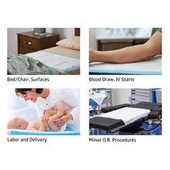 Deluxe Polymer-Filled Underpads - 30x36 Inch Disposable Bed Pads for Superior Moisture Protection