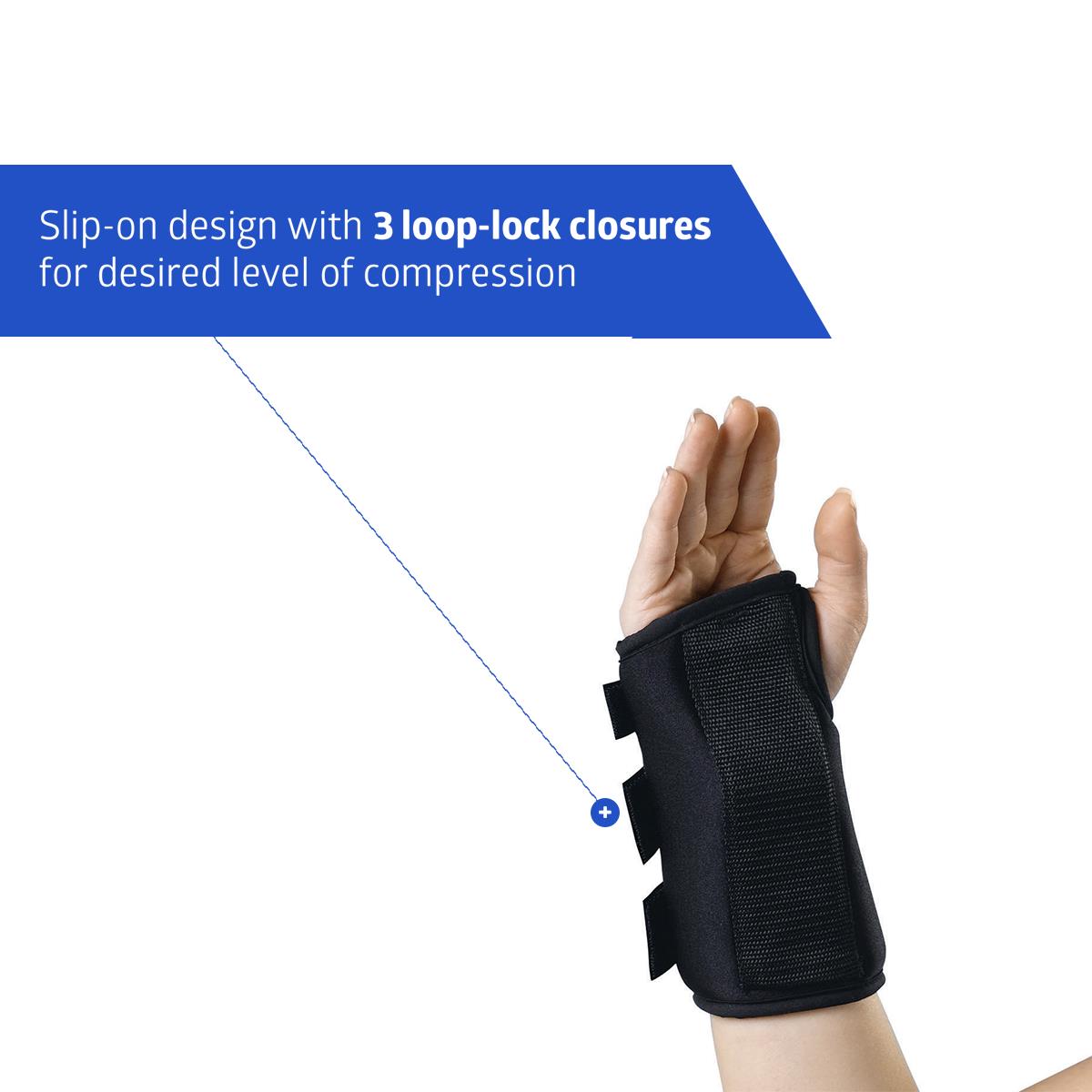 Medline Wrist Splint - Carpal Tunnel Support Brace with Adjustable Compression & Aluminum Stay