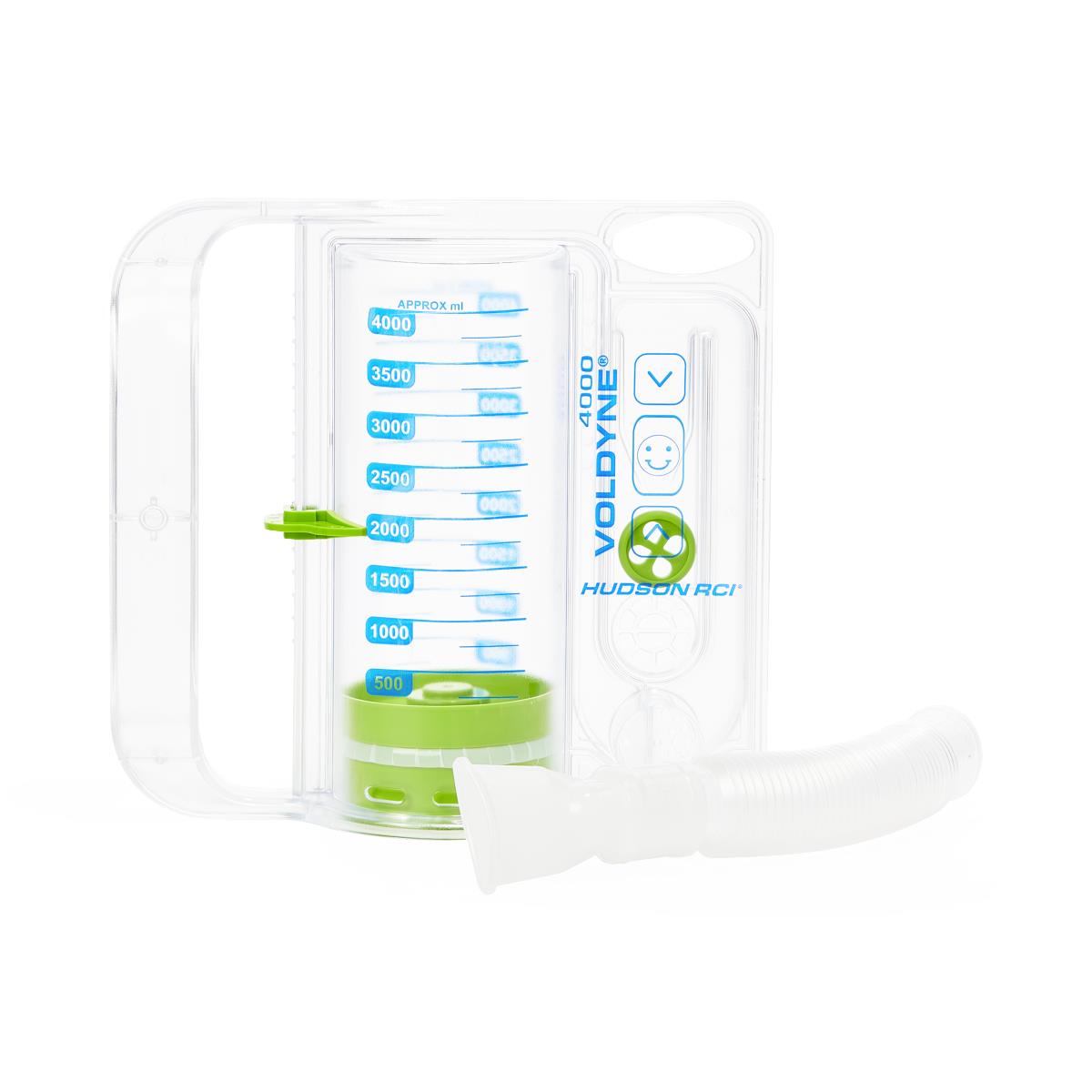 Medline Voldyne Incentive Spirometer 4000 mL - Adult Respiratory Exerciser with Ergonomic Design