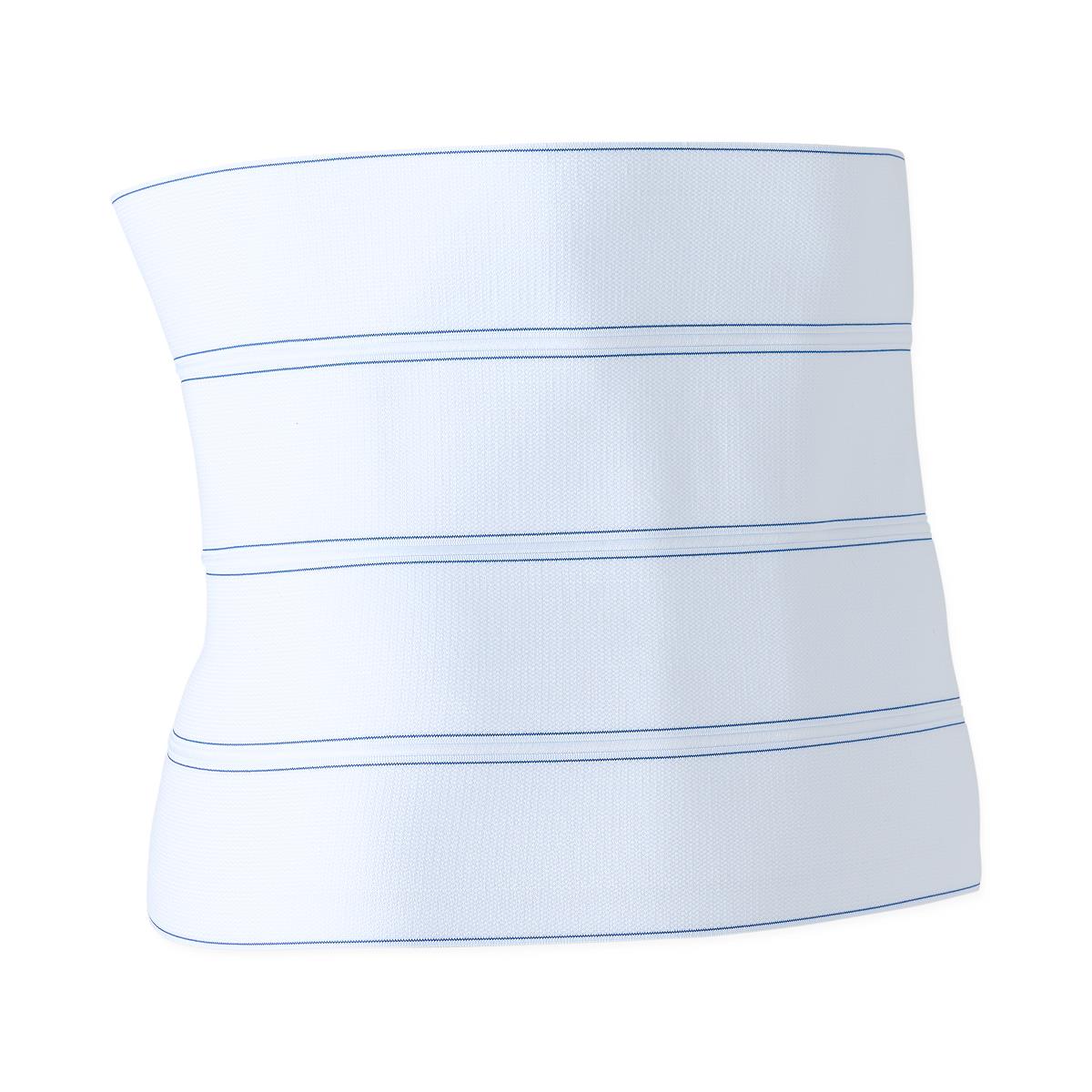 Medline Four-Panel Standard Abdominal Binder - 12 Inch Elastic Post-Surgery Support Belt