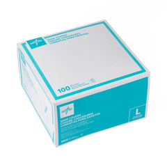 Medline Spunbond Polypropylene Nonskid Shoe Covers - Blue XL Disposable Protective Footwear