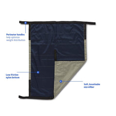 Medline ComfortGlide Repositioning Sheets - Low-Friction Patient Transfer Aid with Ergonomic Handles