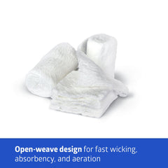 Bulkee II Nonsterile Cotton Gauze Bandages - 6-Ply Medical Grade Wound Care Dressing