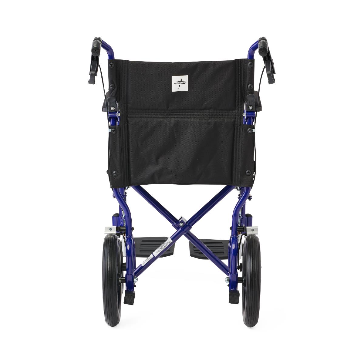 Premium Lightweight Aluminum Transport Wheelchair - 300 lbs Capacity with Padded Arms & Safety Belt