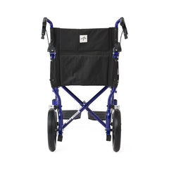 Premium Lightweight Aluminum Transport Wheelchair - 300 lbs Capacity with Padded Arms & Safety Belt