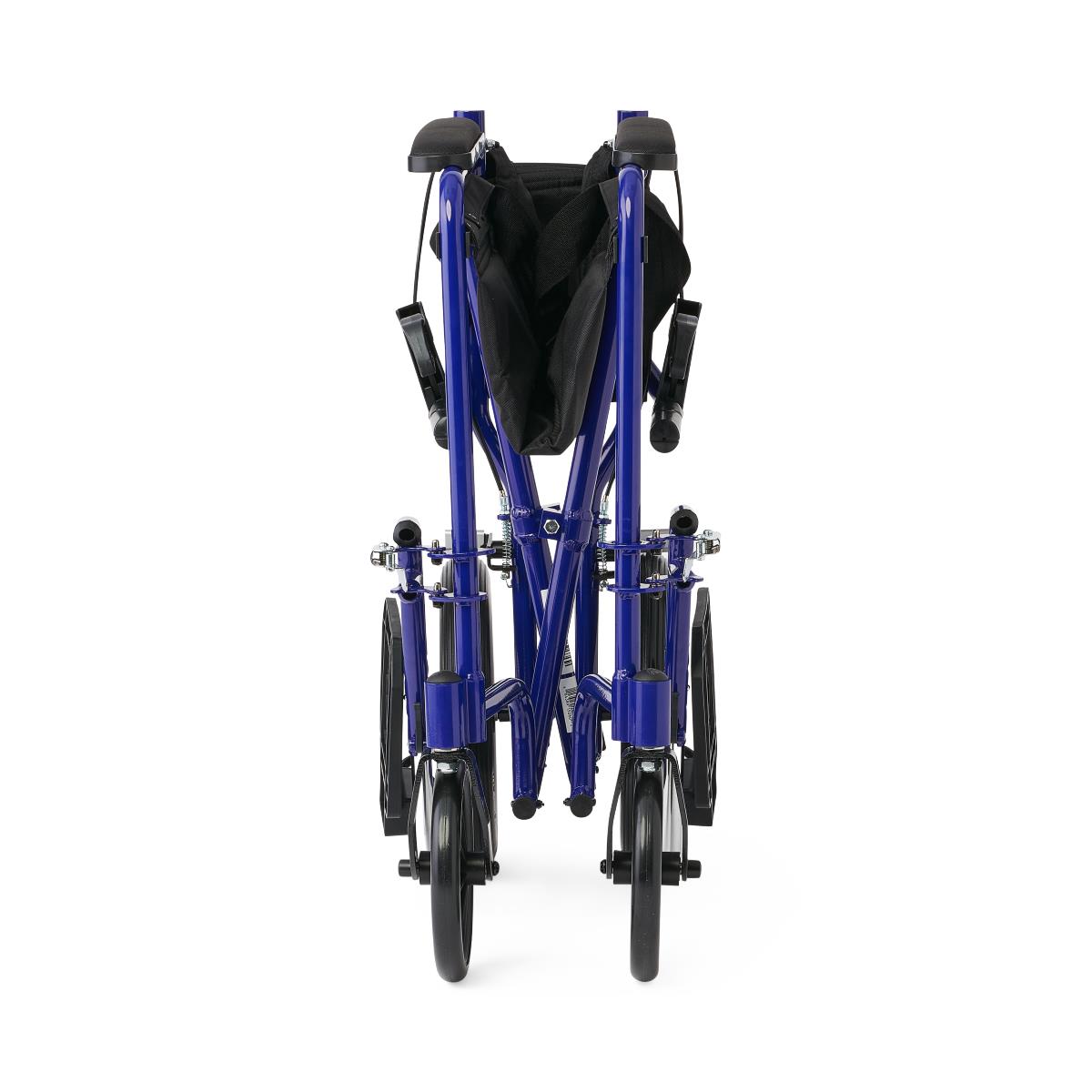Premium Lightweight Aluminum Transport Wheelchair - 300 lbs Capacity with Padded Arms & Safety Belt