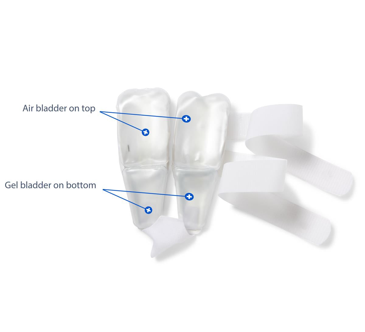 Air and Gel Stirrup Ankle Splint - Adjustable Compression Support Brace for Ankle Injuries and Edema Relief