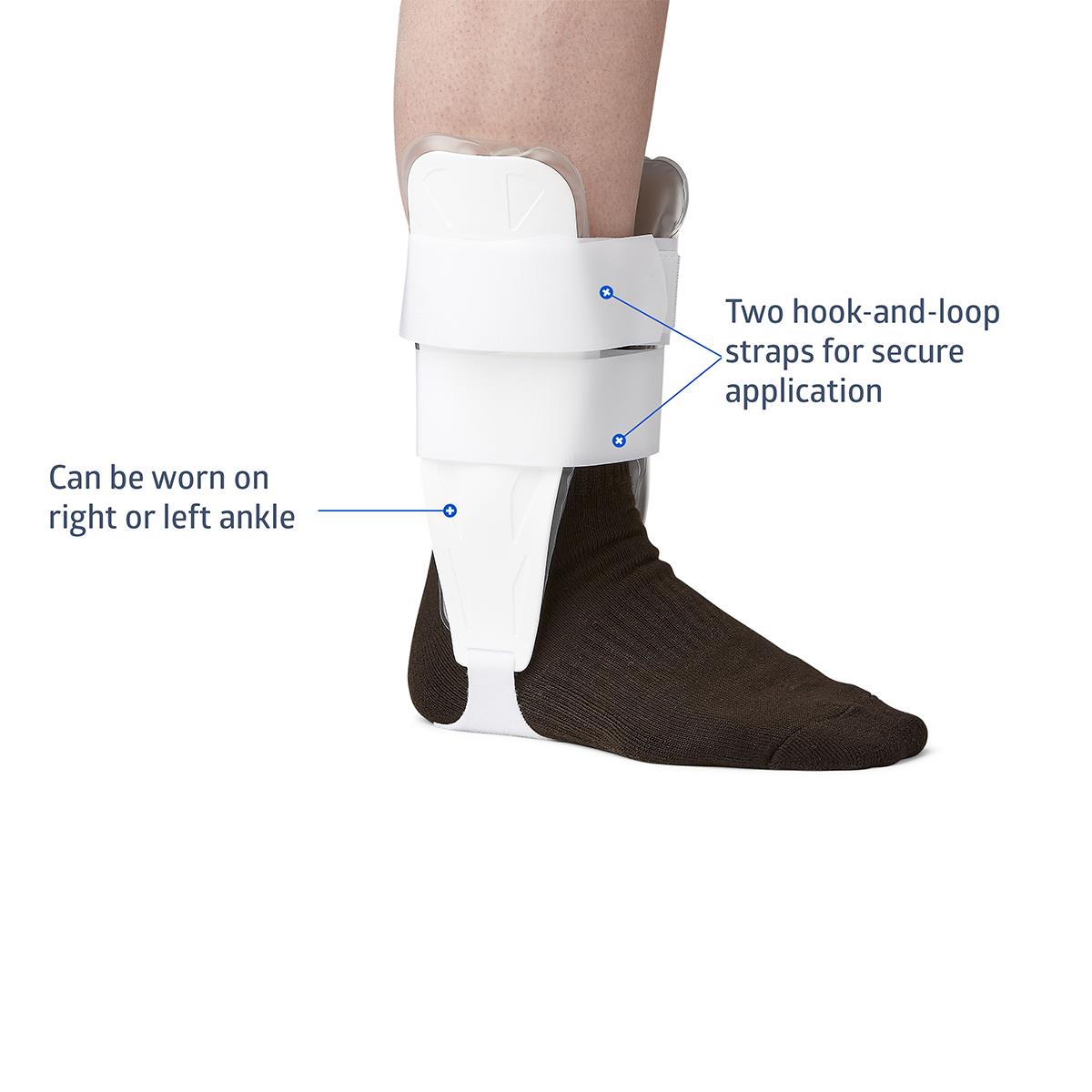 Air and Foam Stirrup Ankle Splint - Adjustable Compression Support Brace