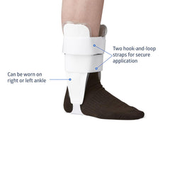 Air and Foam Stirrup Ankle Splint - Adjustable Compression Support Brace