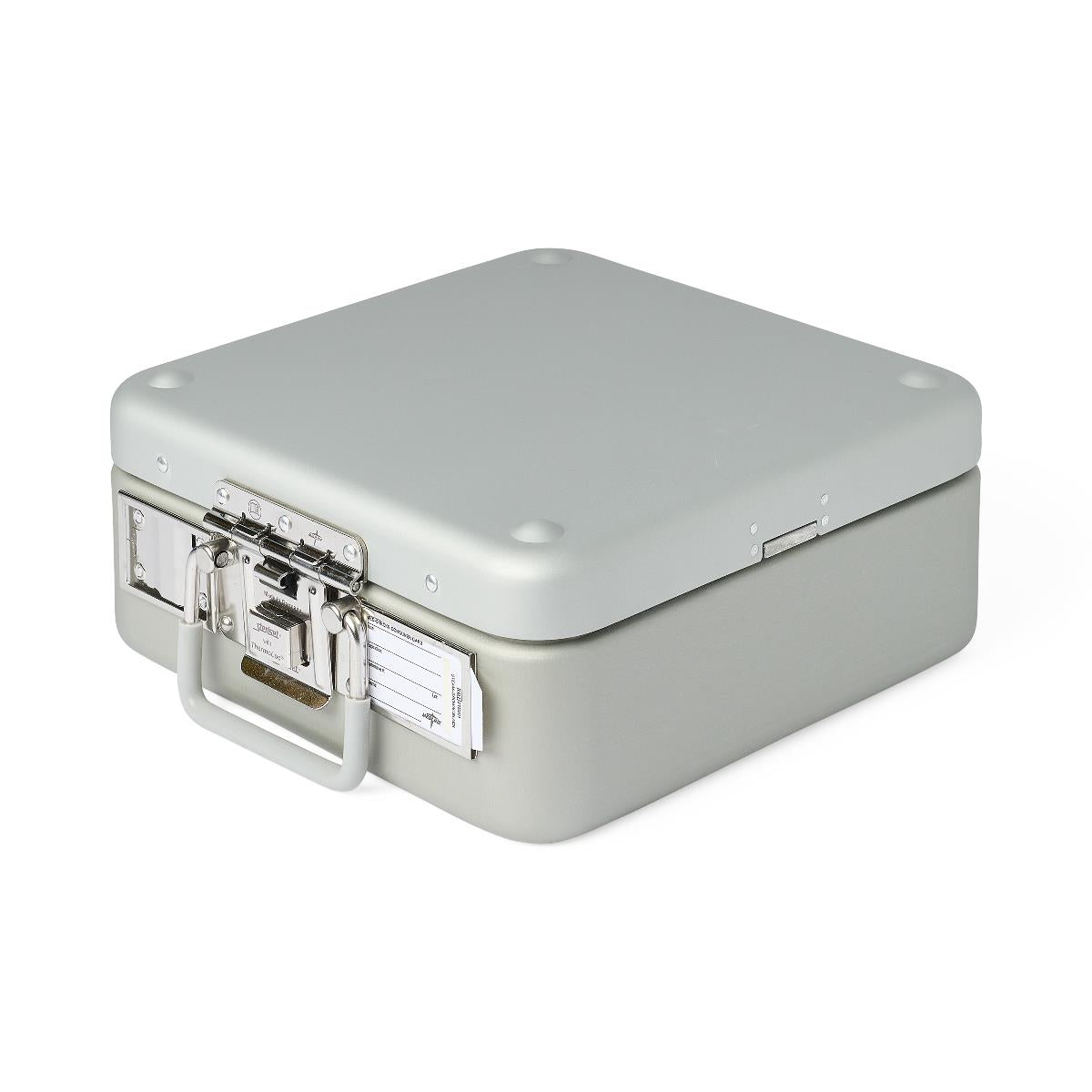 Half-Size Sterilization Container with Lid and Handle - Surgical Instrument Storage System for Healthcare Facilities