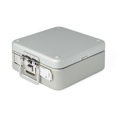 Half-Size Sterilization Container with Lid and Handle - Surgical Instrument Storage System for Healthcare Facilities