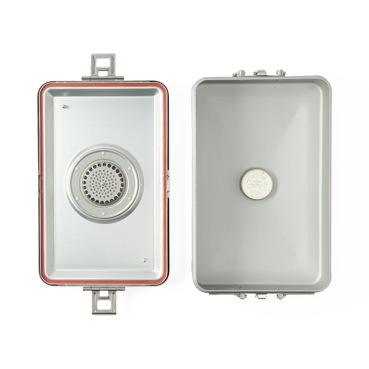 Medline Steriset 3-Quarter Sterilization Container with Condensate Drain and Aluminum Lid - Anodized Construction for Medical Instrument Sterilization
